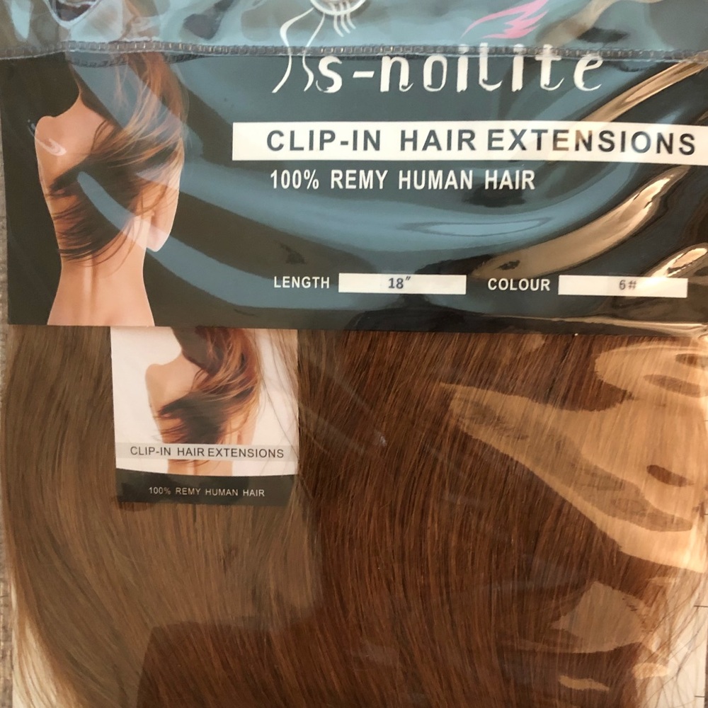 18” light brown hair extensions!